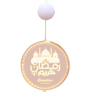 Ramadan Kareem LED Hanging Light Mosque Design Window Festival Decoration Gift